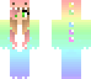 rainbow dinosaur girl