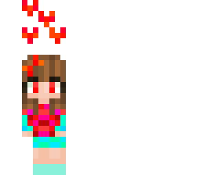 red flame mini girl