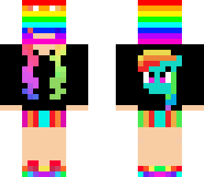 rainbow head