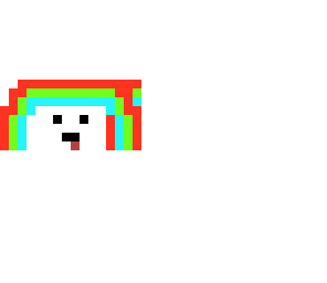 derp guy holding a rainbow 