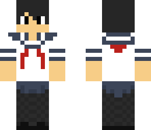 a guy with a girl's uniform