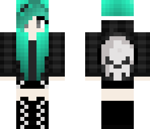 emo blue girl