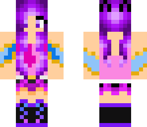 purple hair fantasy girl