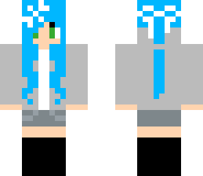 blue hair casual