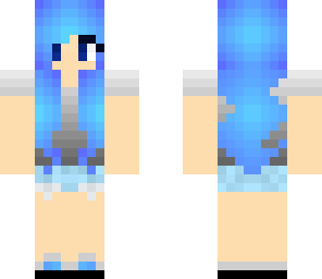 cute blue girl