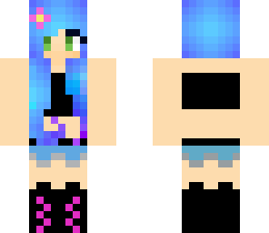 edit blue girl