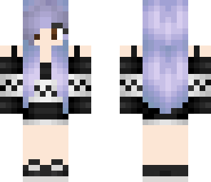 winter girl purple hair