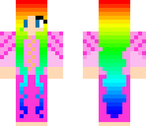 rainbow haired rapunzel