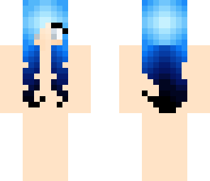 blue hair girl base