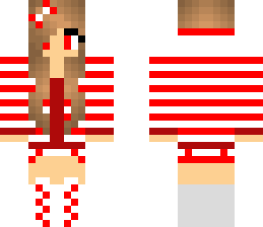 red and white girl
