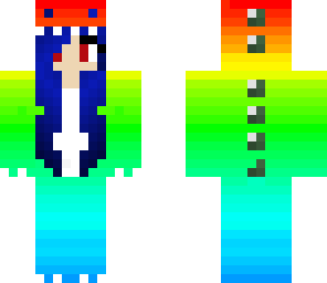 rainbow dino girl