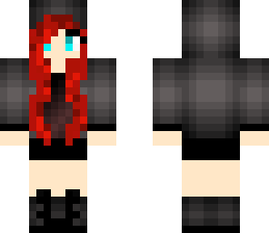 emo red haired girl