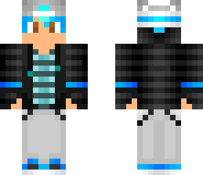blue hair boy