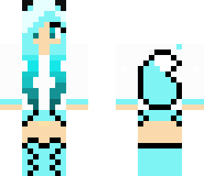 edited blue fox girl
