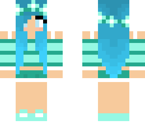 blue haired girl