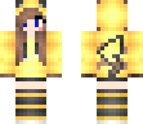 kawai girl pikachu