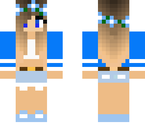 blue edited summer girl
