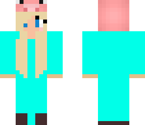 teal and pink piggy