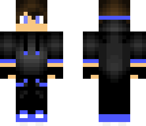 blue hoodie
