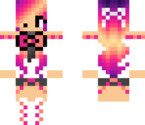 rainbow hair with tie