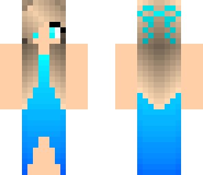 aqua blue girl 1