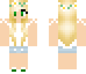 blonde flower girl