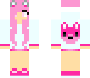 pink arctic fox girl