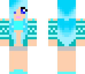 blue boho girl