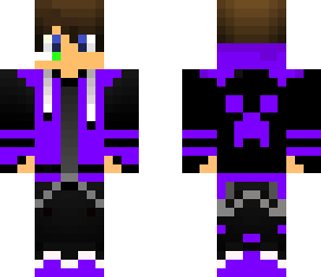 purple creeper hoodie without headset