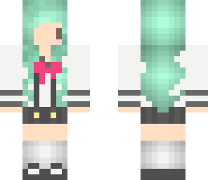kawaii school miku chan