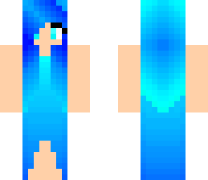 aqua blue girl 3
