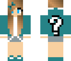blue lucky block girl