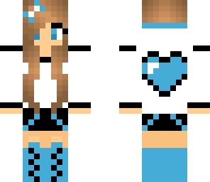blue heart girl