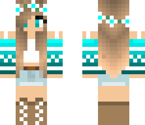 teal ombre girl edited