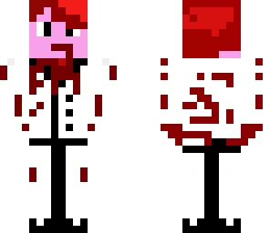 bloody white suit