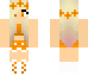 cute orange summer girl