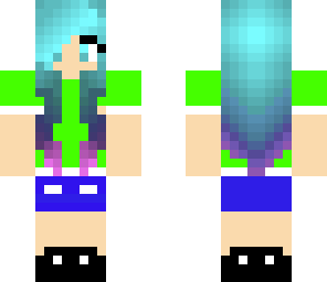 cool dyed hair girl