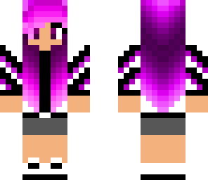 purple hair girl