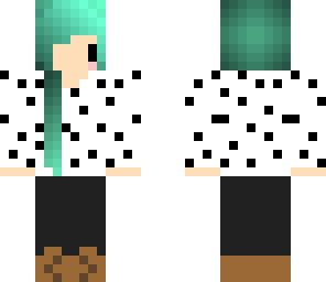 blue haired chick