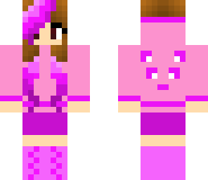 a pink panda skin