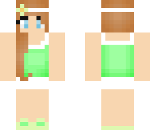 green flower girl