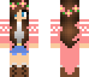 pink long sweater girl