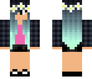 mint ombre girl