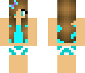 cute summer girl teal