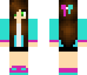 purple and blue girl