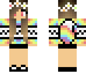 rainbow flower girl