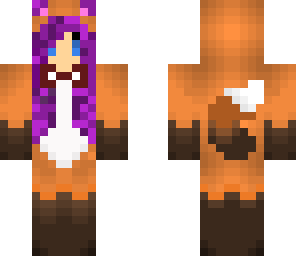 fox onesie purple hair