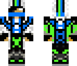 herobrine ninja blue green