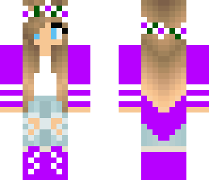 purple cute girl