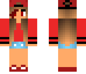 red tomboy girl